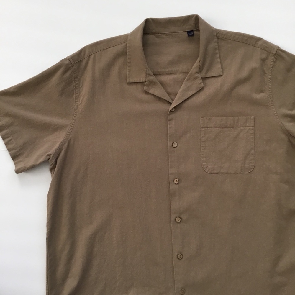 Unbranded Men’s Shirt Short Sleeves Brown Size XL